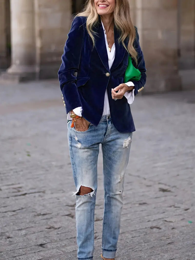 JULISSA BLAZER ELEGANTE IN VELLUTO