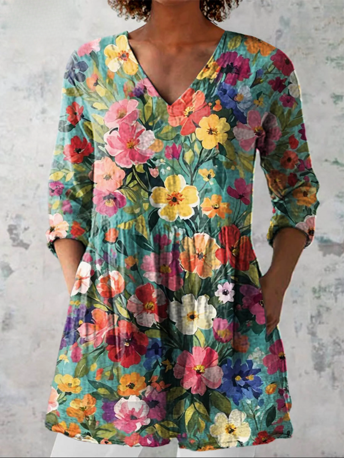 Keira | Camicia Lunga a Stampa Espressiva