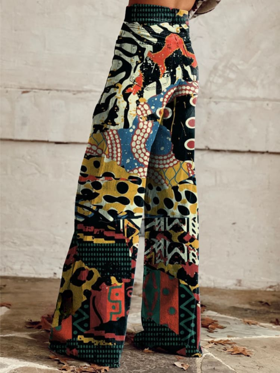 Yasmine | Pantaloni flare artigianali che camminano con stile