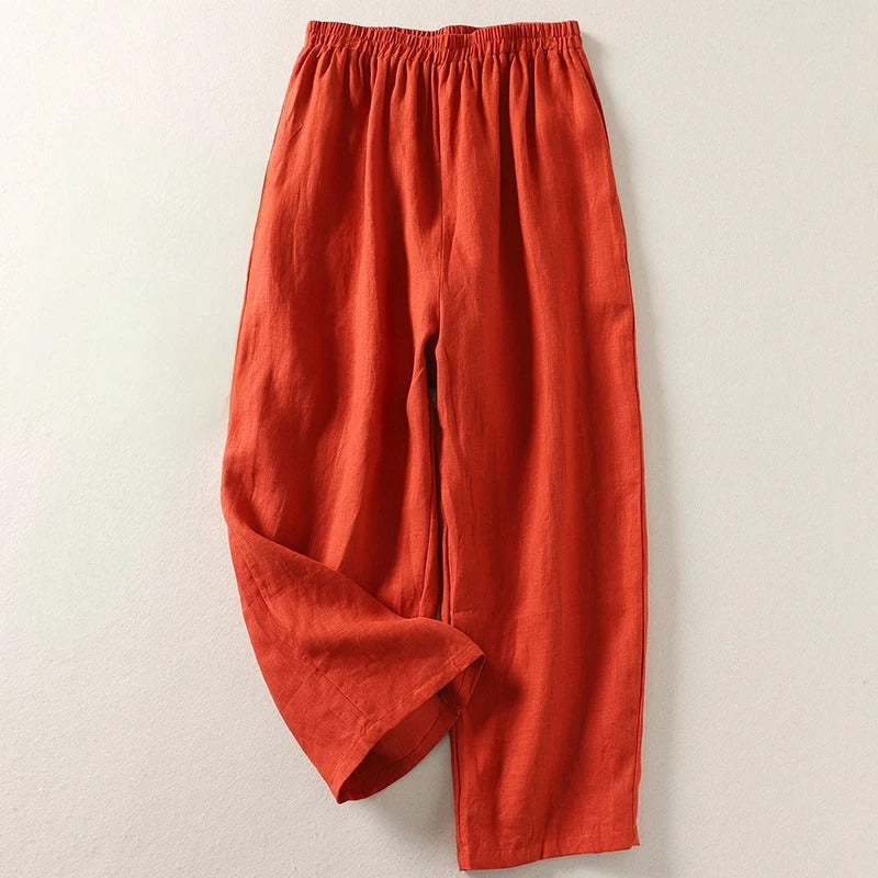 PANTALONI COMODI DI LINO ALISA