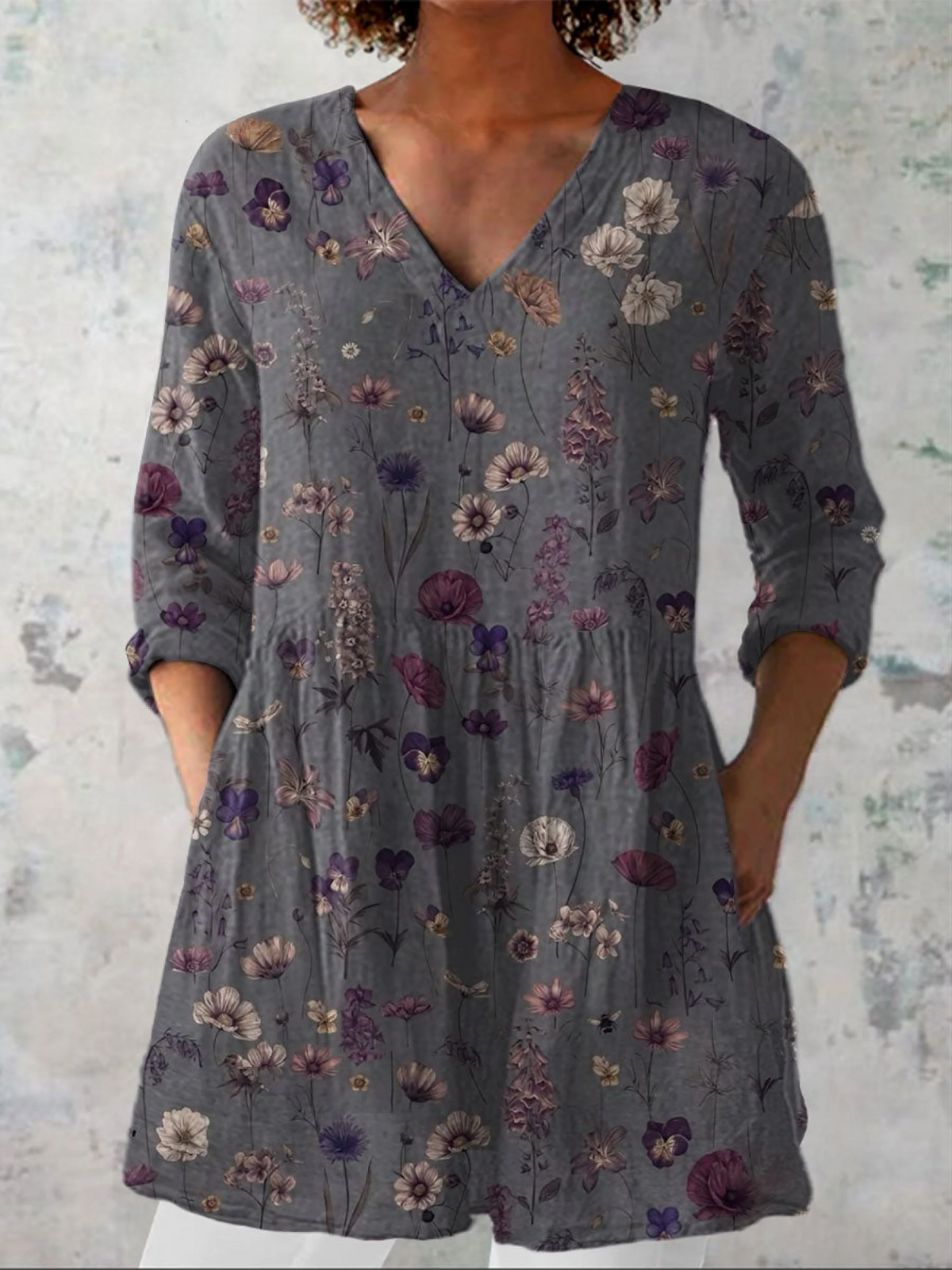 Kira | Camicia Lunga a Stampa Espressiva