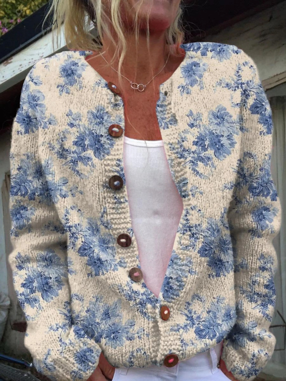 Giuliana | Cardigan Floreale Elegante