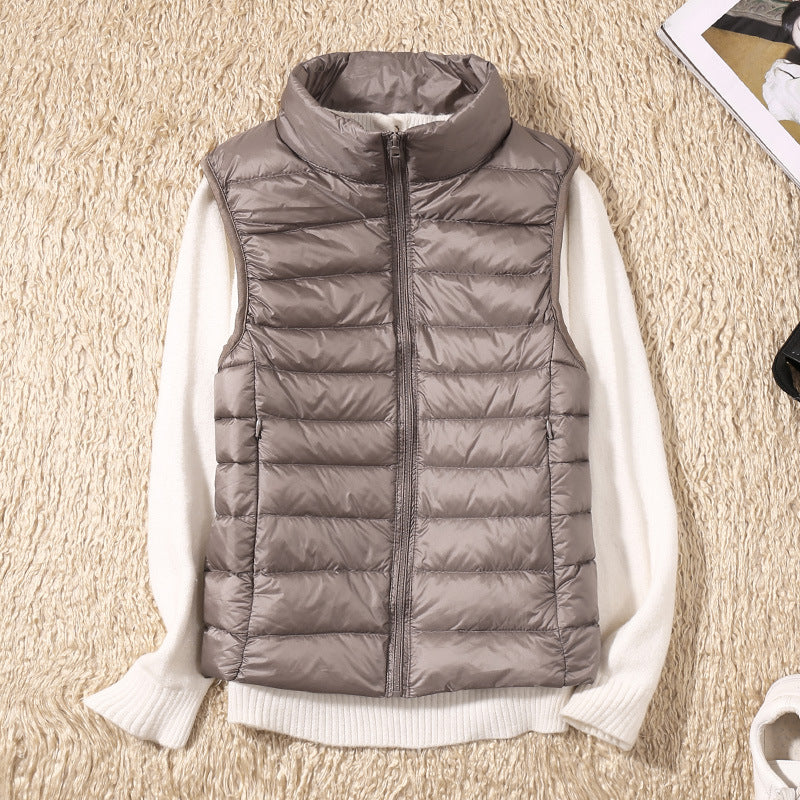 Gilet impermeabile Galora con piuma d'anatra bianca