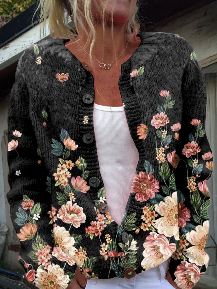 Giuliana | Cardigan Floreale Elegante