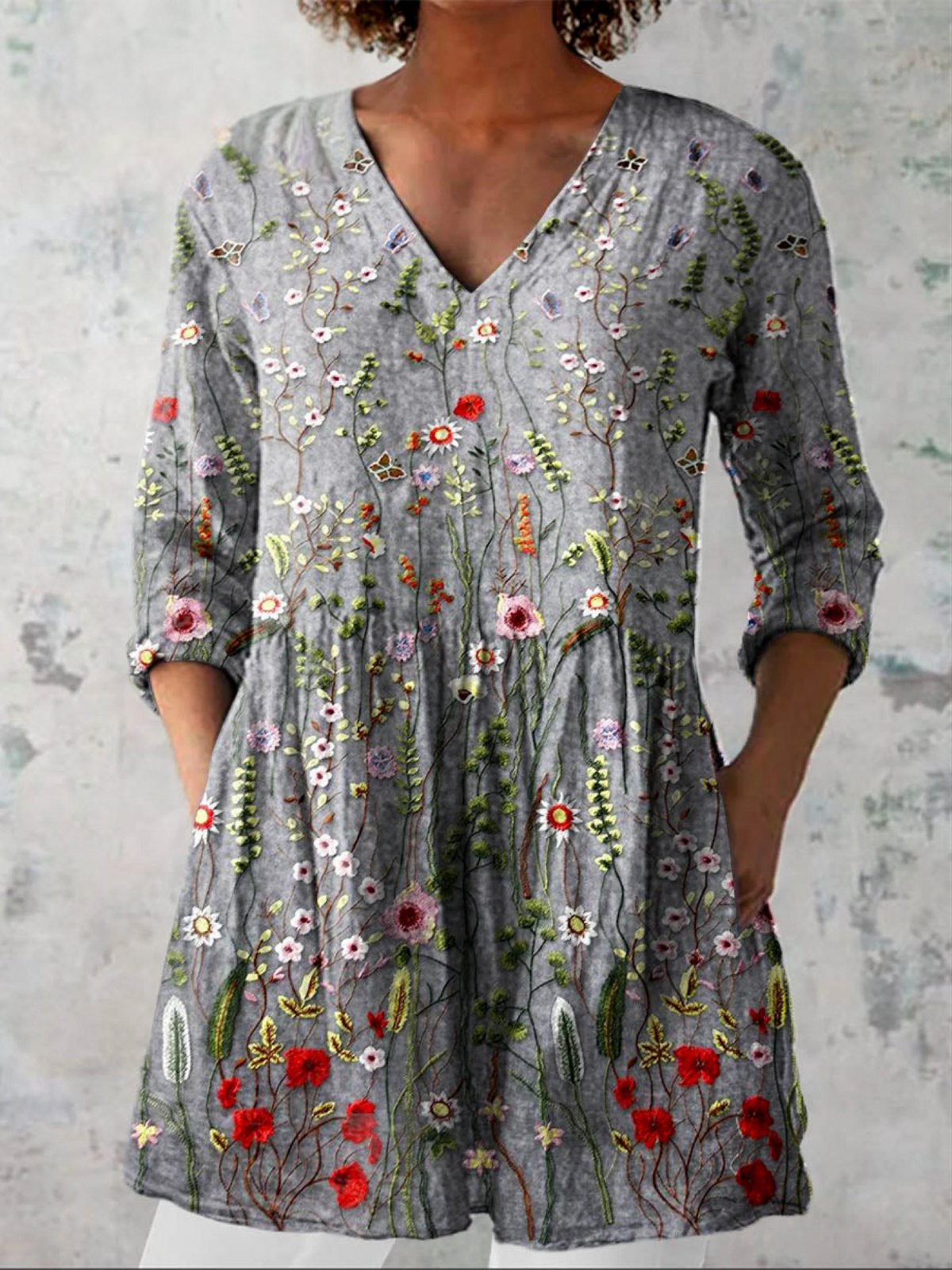 Sloane | Camicia Lunga a Stampa Espressiva