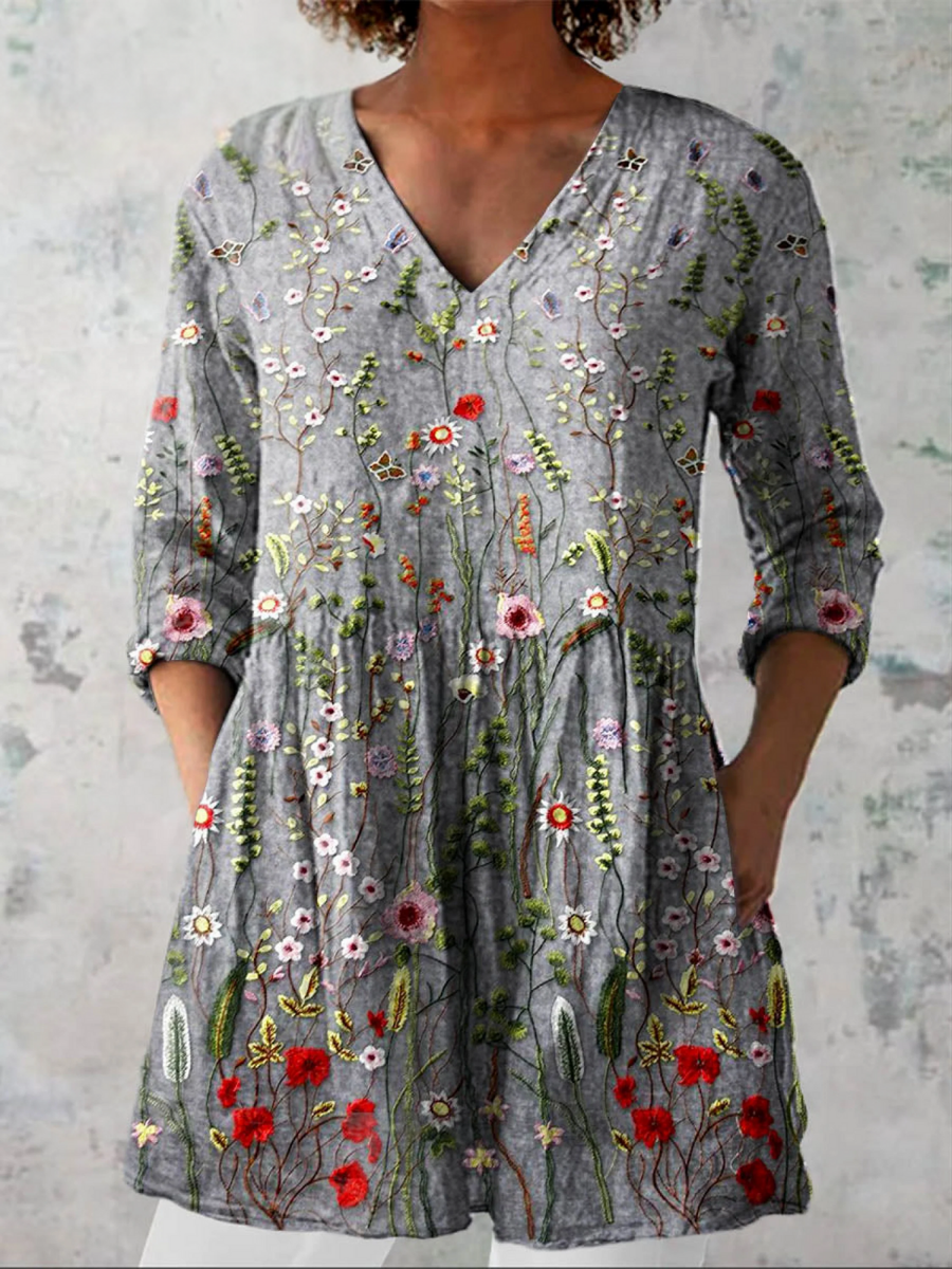 Sloane | Camicia Lunga a Stampa Espressiva
