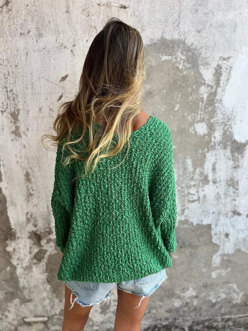Ambra - Maglione accogliente in maglia testurizzata