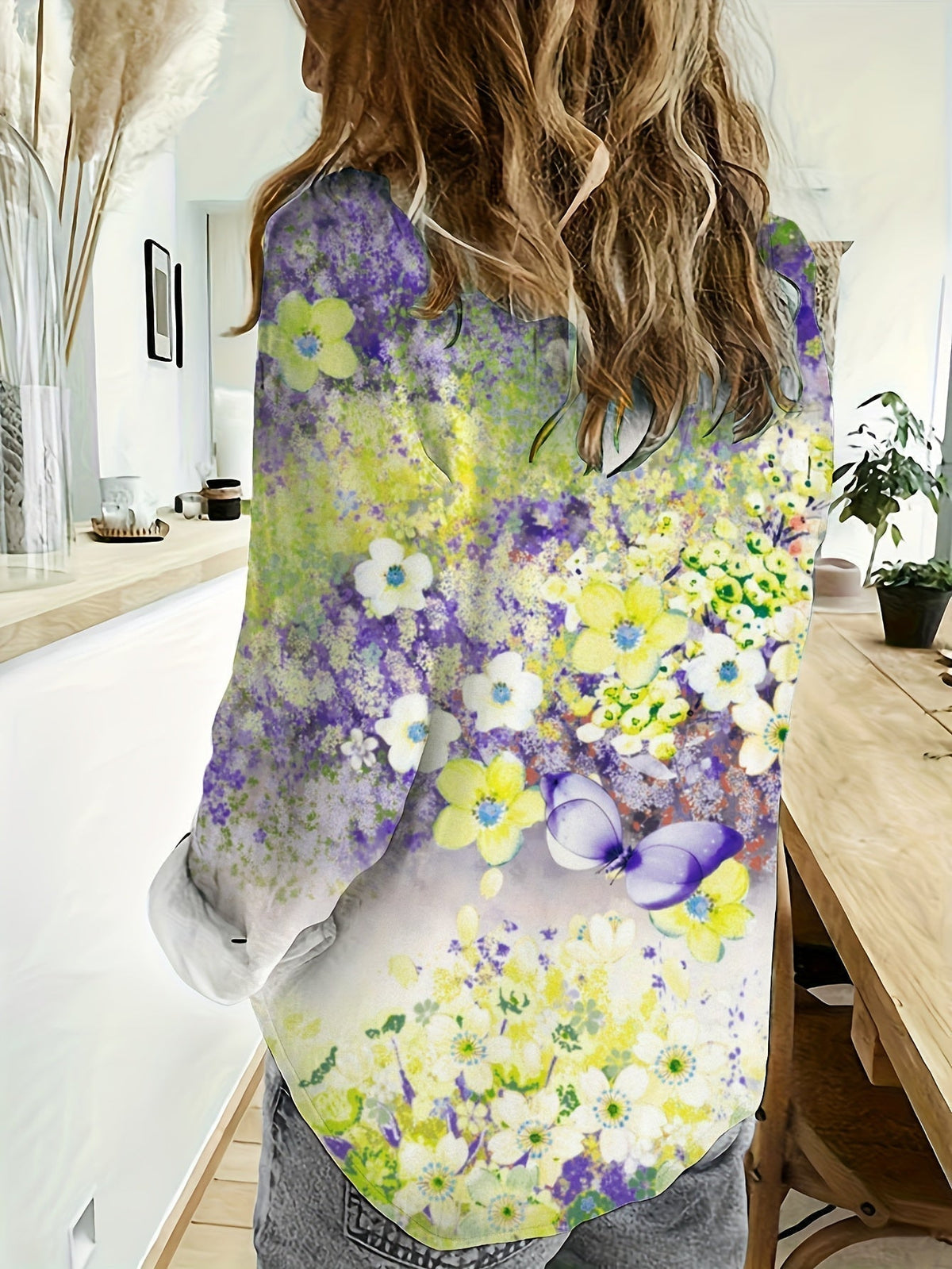 Camicetta floreale Boho Leura