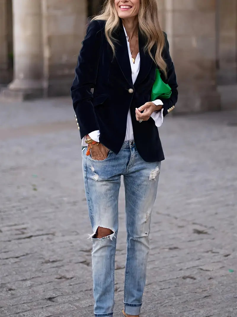 JULISSA BLAZER ELEGANTE IN VELLUTO