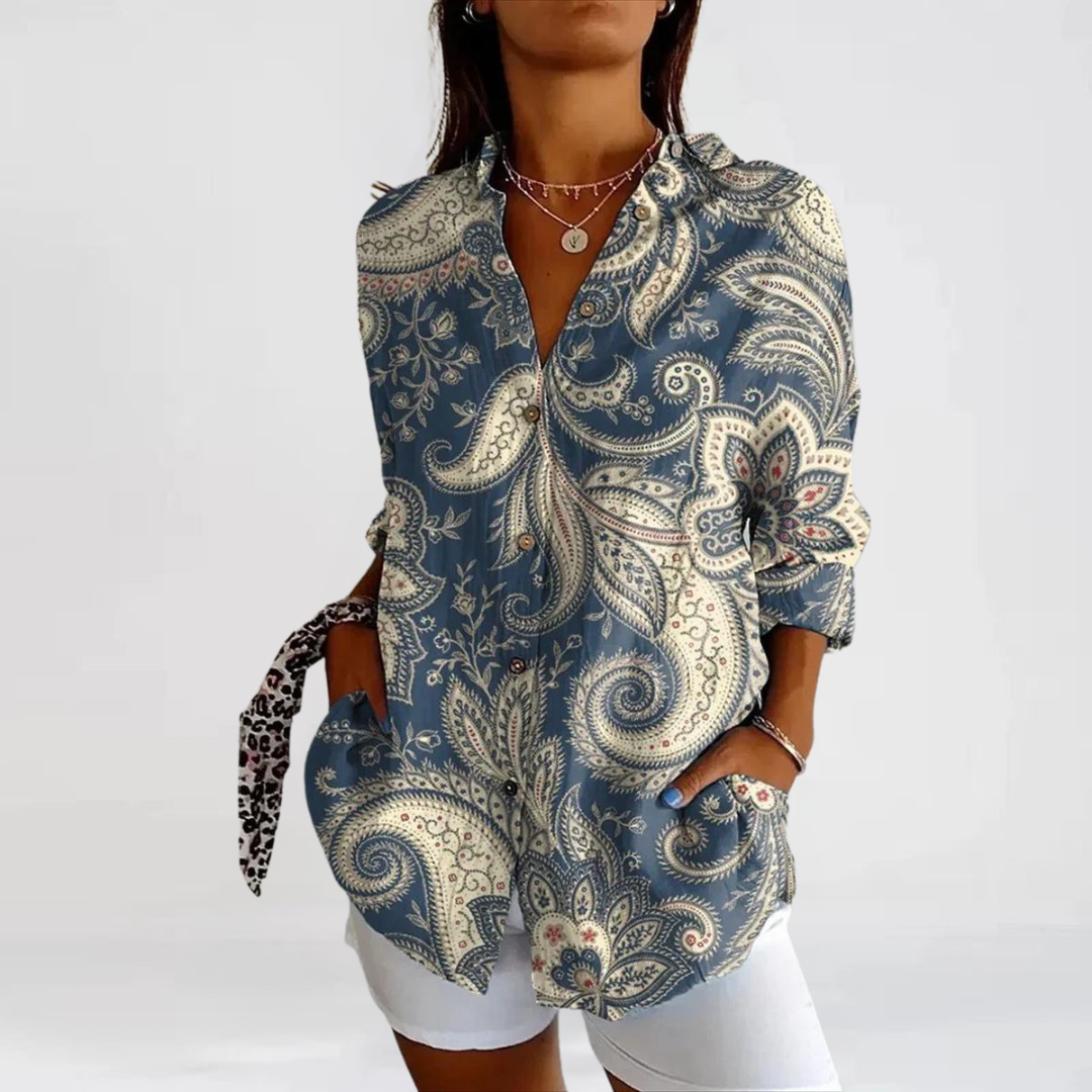 Tina - Camicetta casual con stampa floreale