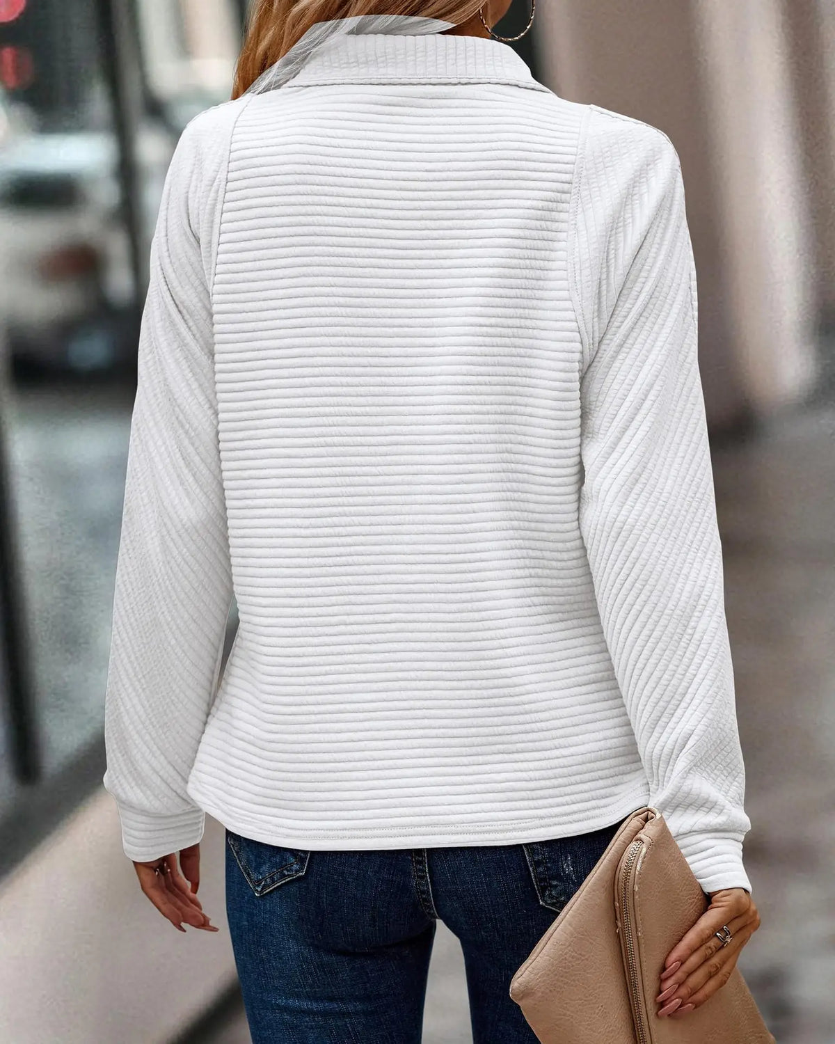 Maglia elegante Kylie con zip