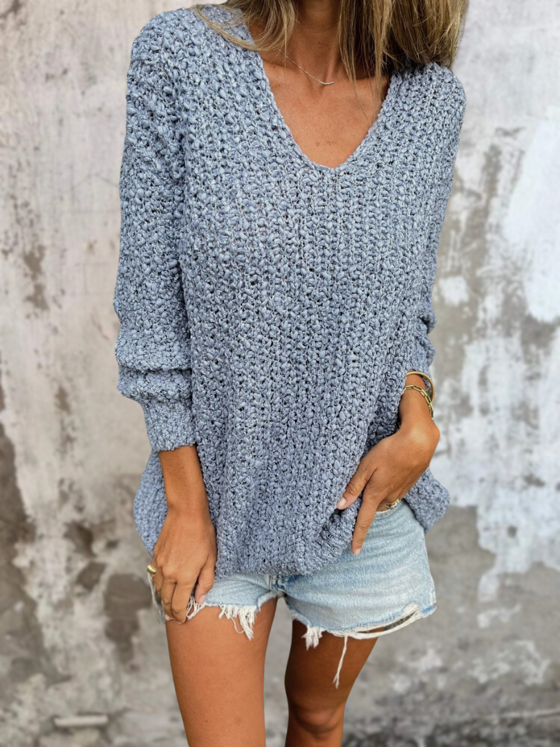 Ambra - Maglione accogliente in maglia testurizzata