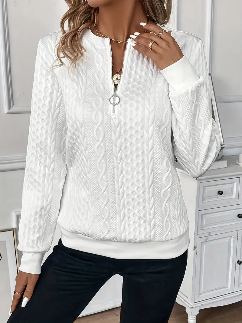 Hannah - Maglia elegante con zip