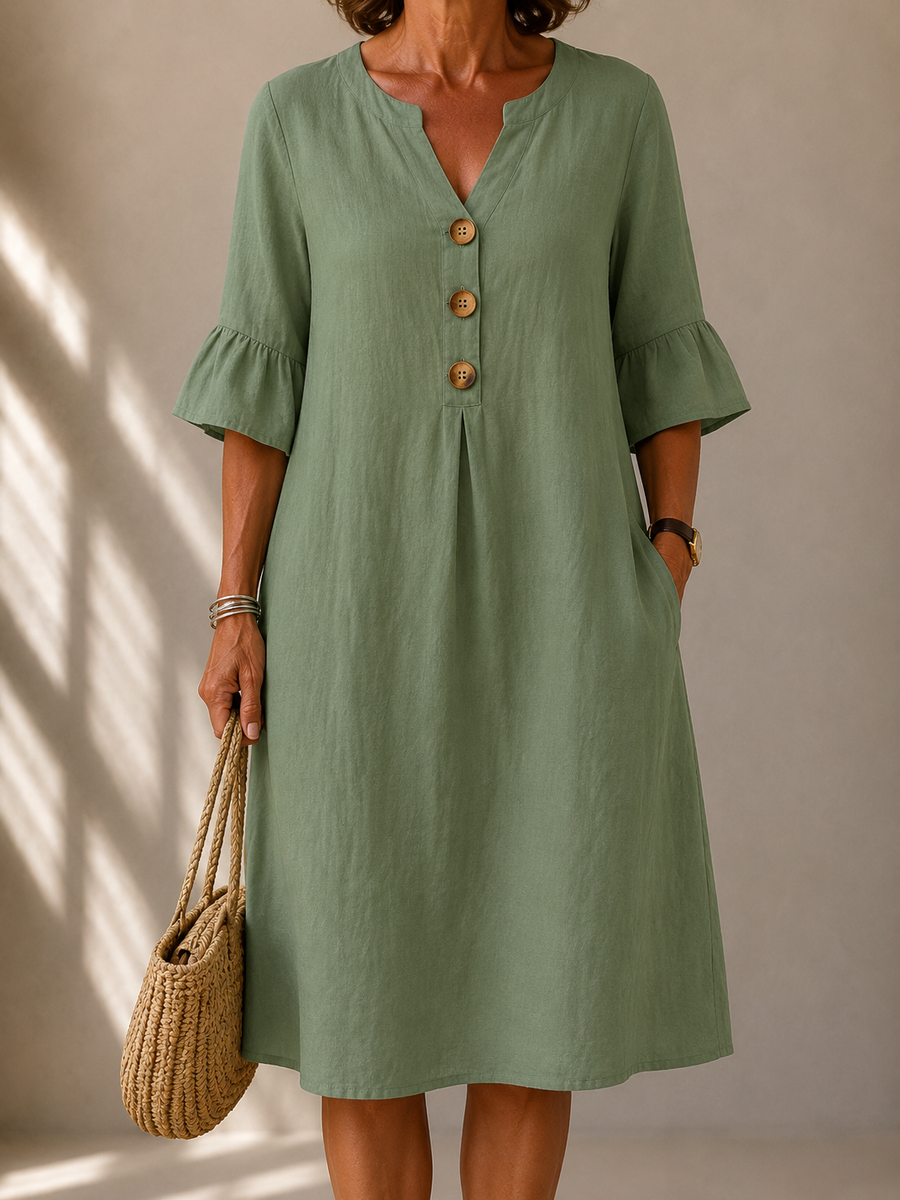Margaret™ | Abito con Bottoni
