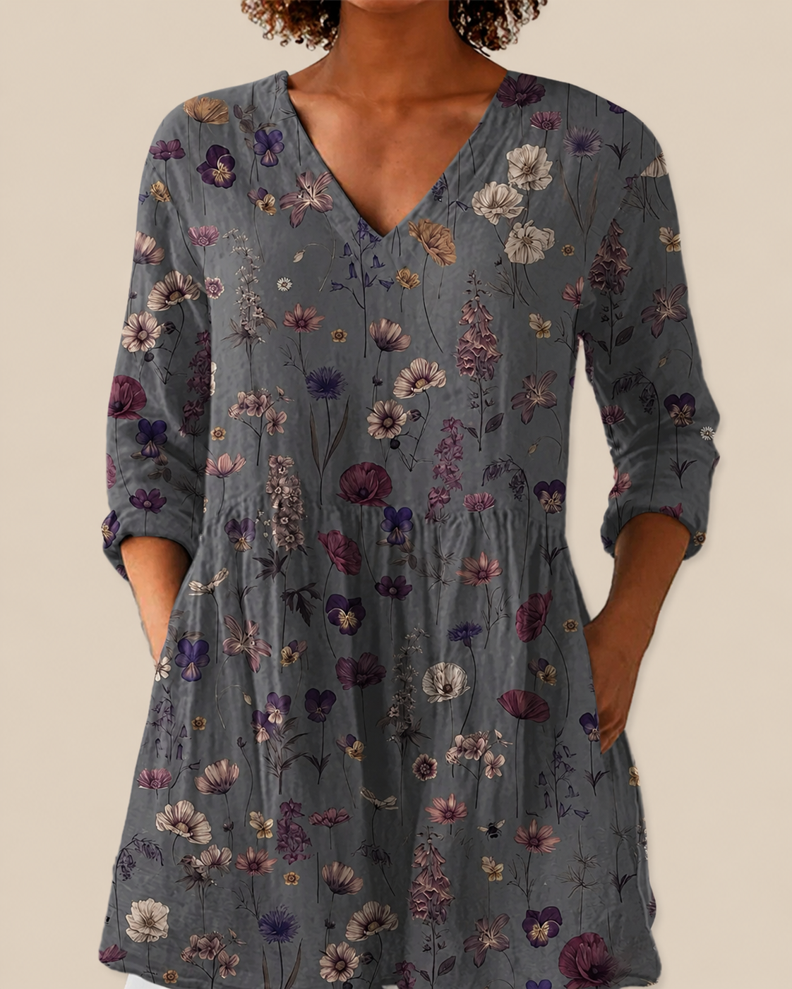 Kira | Camicia Lunga a Stampa Espressiva