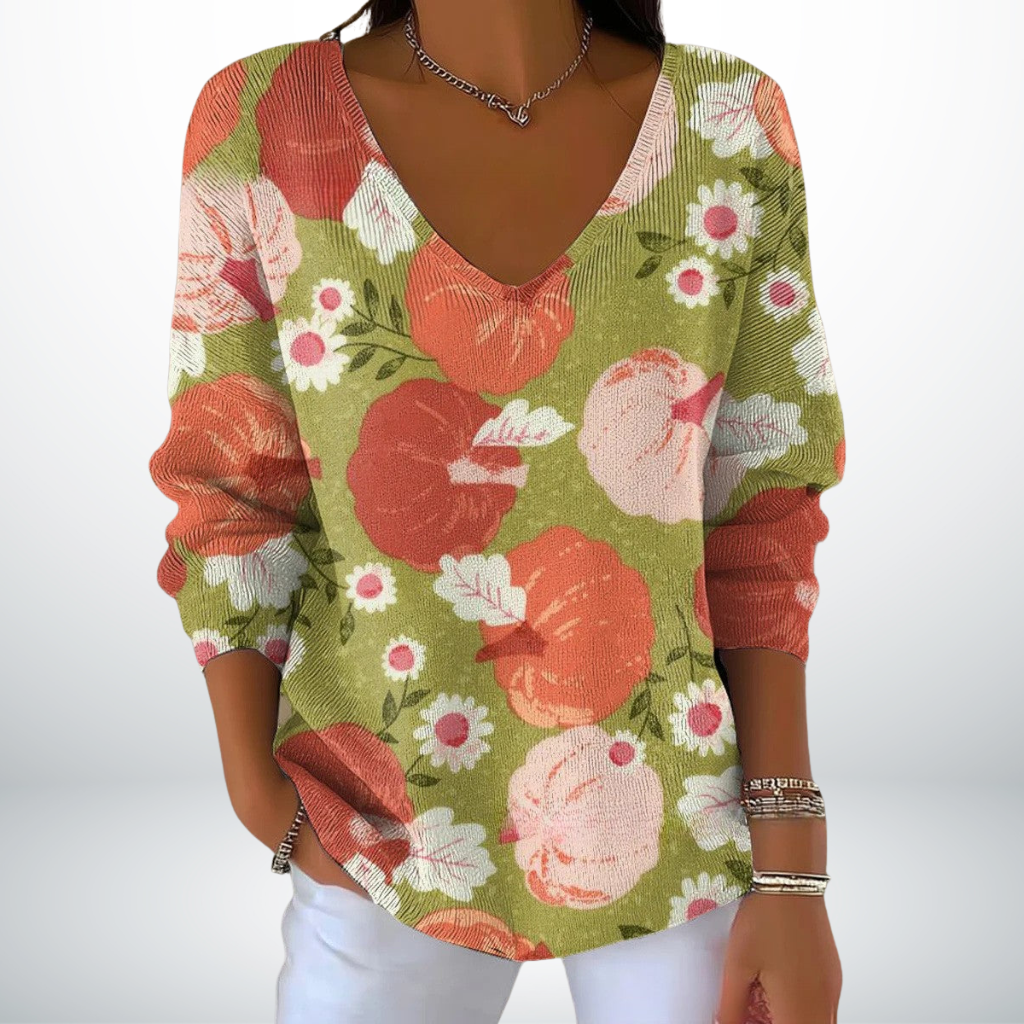 Sofia™ | Maglione elegante con scollo a V