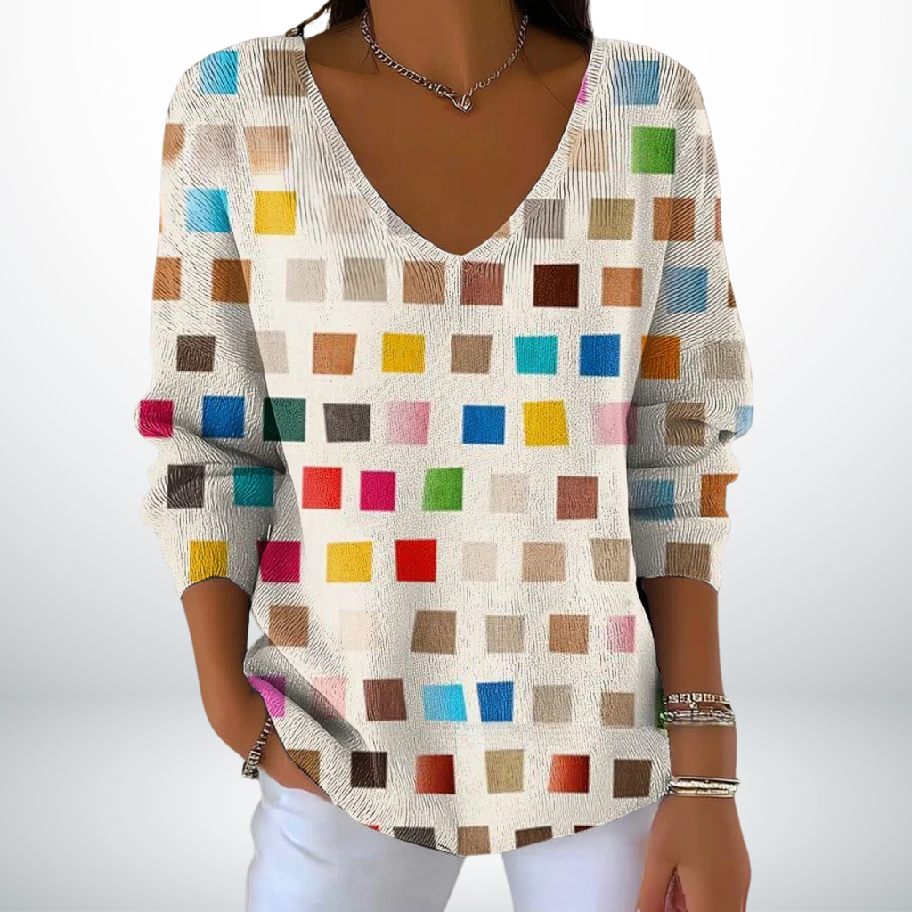 Sofia™ | Maglione tradizionale con scollo a V
