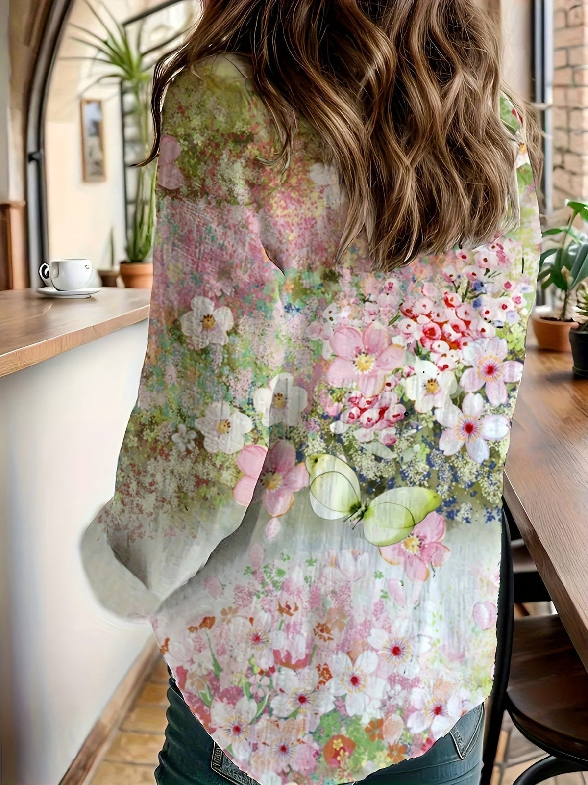 Camicetta floreale Boho Leura