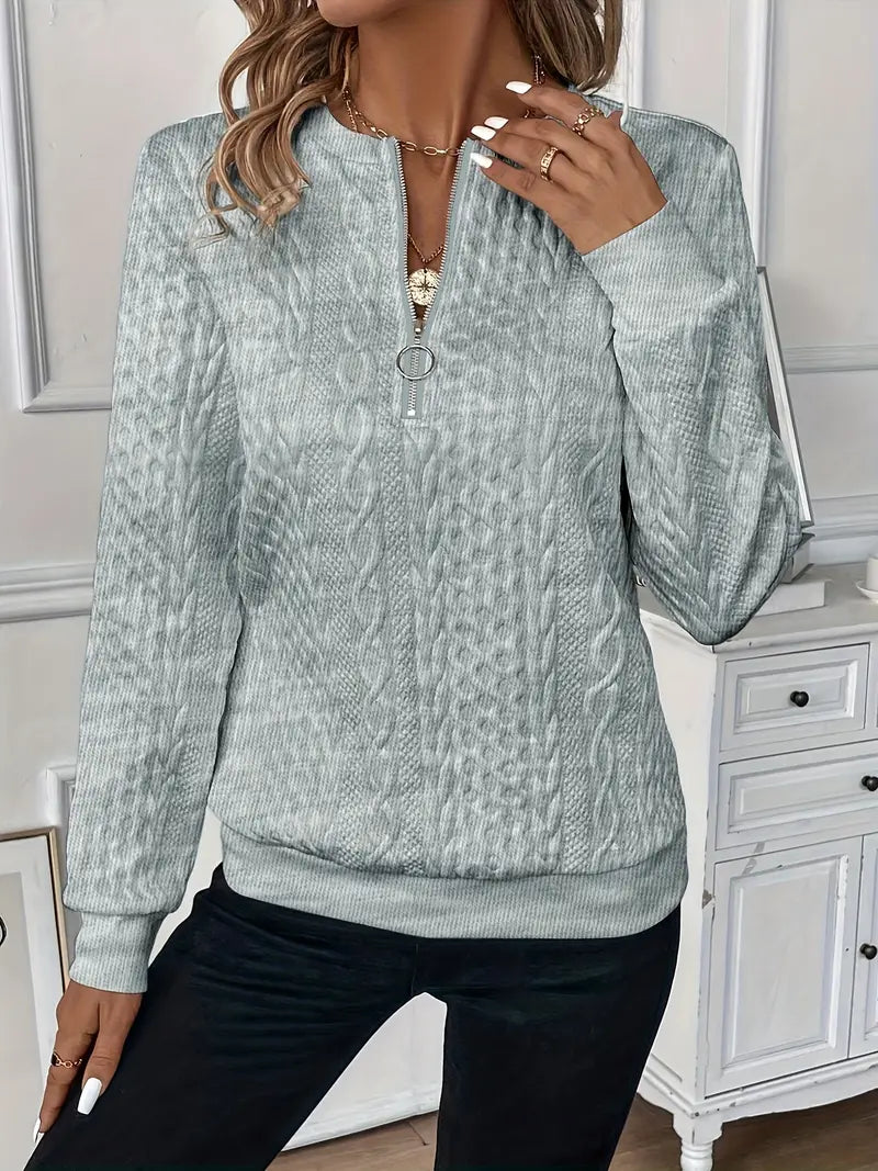Hannah - Maglia elegante con zip