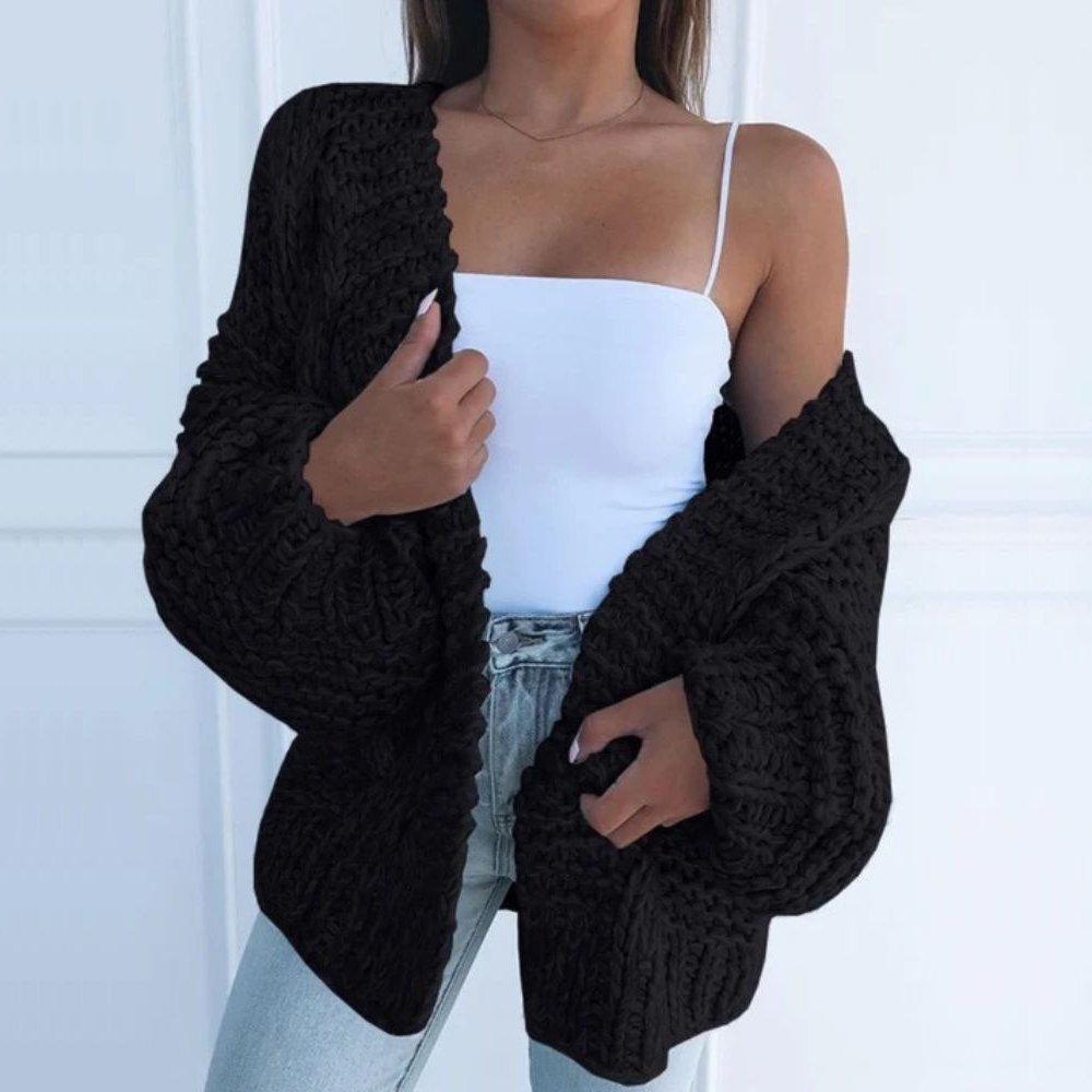 Kaye - Cardigan rilassato in maglia grossa