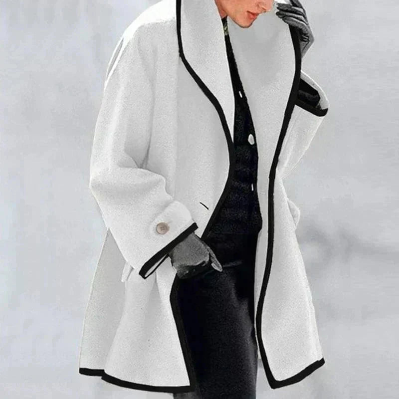 Maria Giacca in pile elegante e di tendenza