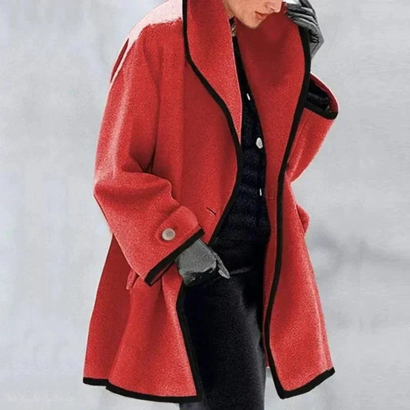Maria Giacca in pile elegante e di tendenza